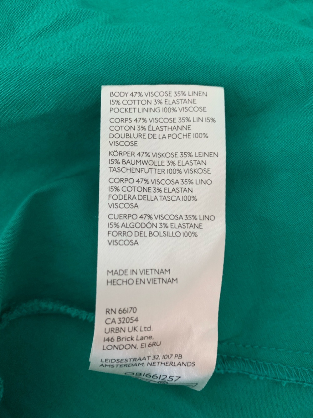 Maeve Green Square-Neck Button-Front Midi Dress - Picture 15 of 15